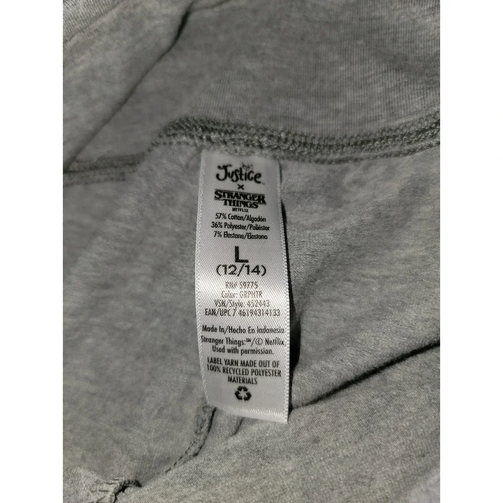 Justice‎ stranger things Netflix leggings size 12 14 large girls